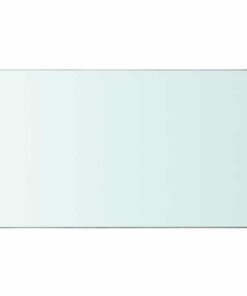 vidaXL Wandschap transparant 50x30 cm glas