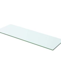 vidaXL Wandschap transparant 60x15 cm glas