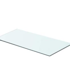 vidaXL Wandschap transparant 60x25 cm glas
