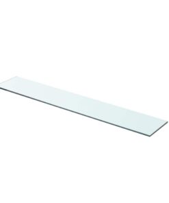 vidaXL Wandschap transparant 70x12 cm glas