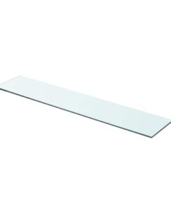 vidaXL Wandschap transparant 70x15 cm glas
