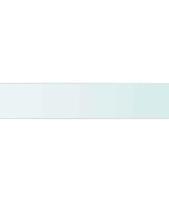 vidaXL Wandschap transparant 80x15 cm glas