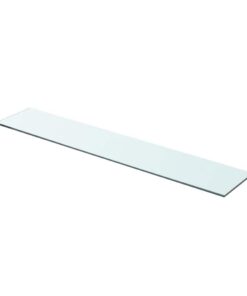 vidaXL Wandschap transparant 80x15 cm glas