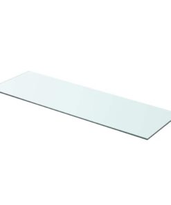 vidaXL Wandschap transparant 80x25 cm glas