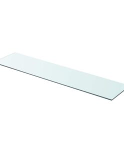 vidaXL Wandschap transparant 90x20 cm glas