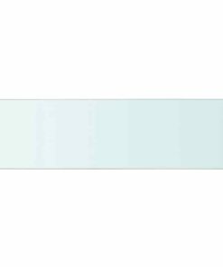 vidaXL Wandschap transparant 90x25 cm glas