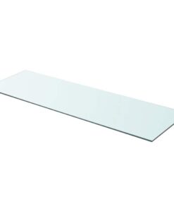 vidaXL Wandschap transparant 90x30 cm glas