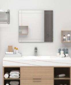 vidaXL Wandspiegel 80x60 cm glas