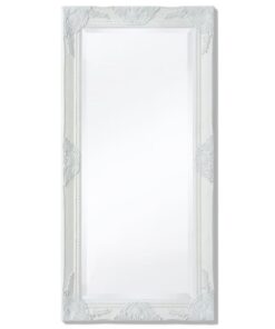 vidaXL Wandspiegel Barok 100 x 50 cm wit