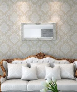 vidaXL Wandspiegel Barok 100 x 50 cm zilver