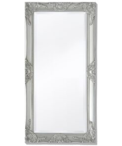 vidaXL Wandspiegel Barok 100 x 50 cm zilver