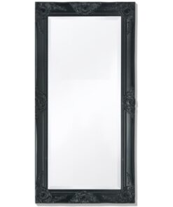 vidaXL Wandspiegel Barok 100 x 50 cm zwart