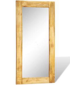 vidaXL Wandspiegel in massief houten frame 120x60 cm
