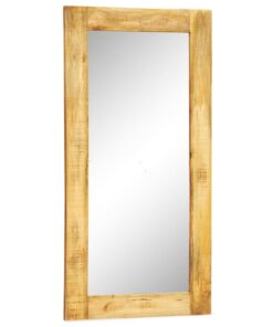 vidaXL Wandspiegel in massief houten frame 120x60 cm