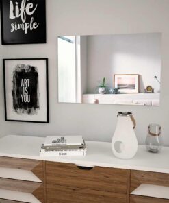 vidaXL Wandspiegel rechthoekig 60x40 cm glas