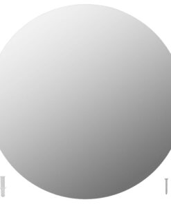 vidaXL Wandspiegel rond 50 cm glas