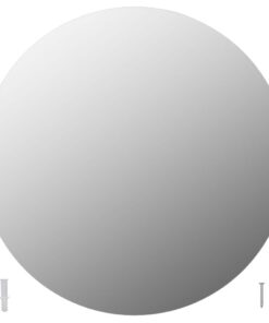 vidaXL Wandspiegel rond 60 cm glas