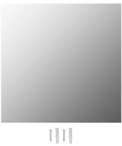 vidaXL Wandspiegel vierkant 50x50 cm glas