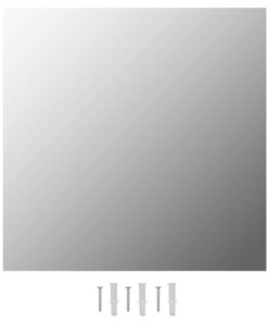 vidaXL Wandspiegel vierkant 60x60 cm glas