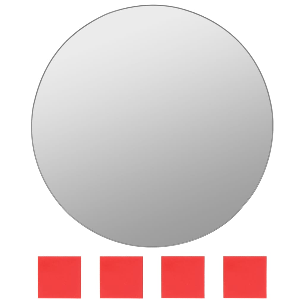 vidaXL Wandspiegelset rond glas 7-delig - Afbeelding 6