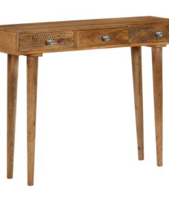 vidaXL Wandtafel 102x30x79 cm massief mangohout