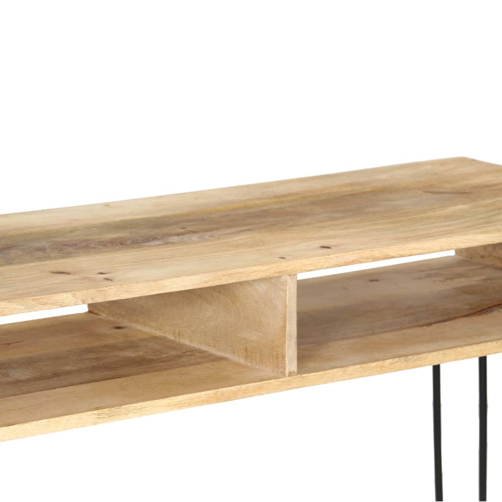 vidaXL Wandtafel 115x35x76 cm massief mangohout - Afbeelding 5