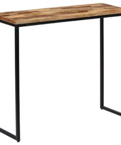 vidaXL Wandtafel 90x30x76 cm massief gerecycled teakhout