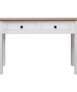 vidaXL Wandtafel Panama Range 110x40x72 cm massief grenenhout wit