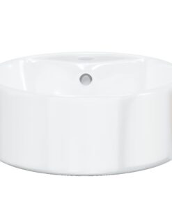 5 cm rond keramiek wit