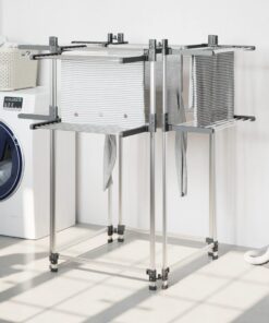 vidaXL Wasrek 107x107x120 cm aluminium