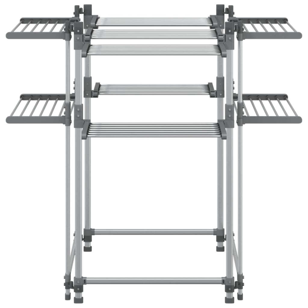 vidaXL Wasrek 107x107x120 cm aluminium - Afbeelding 4