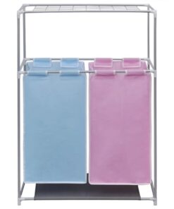 vidaXL Wassorteerder 2-vaks met bovenschap voor drogen