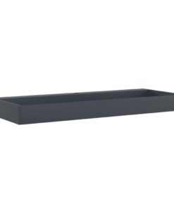 vidaXL Wastafel 120x46x11 cm mineraal gegoten/marmer gegoten antraciet