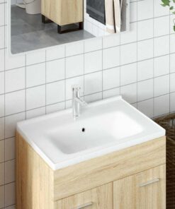 vidaXL Wastafel rechthoekig 71x48x19