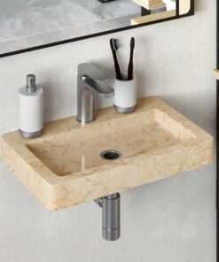 vidaXL Wastafel wandgemonteerd 38x24x6