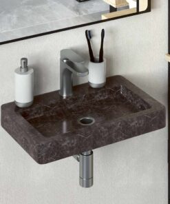 vidaXL Wastafel wandgemonteerd 38x24x6