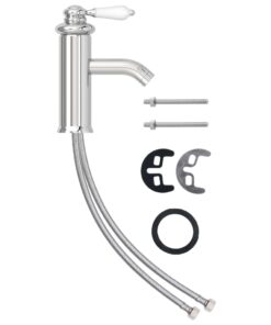 vidaXL Wastafelkraan 130x180 mm verchroomd