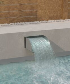 vidaXL Waterval 30x34x14 cm roestvrij staal 304