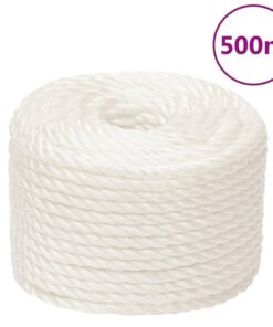 vidaXL Werktouw 10 mm 500 m polypropeen wit