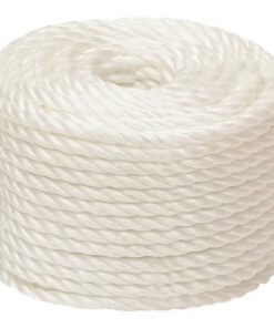 vidaXL Werktouw 12 mm 25 m polypropeen wit