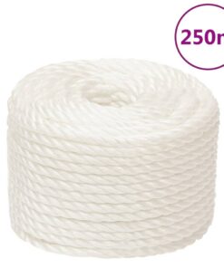 vidaXL Werktouw 12 mm 250 m polypropeen wit