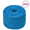 vidaXL Werktouw 14 mm 25 m polypropeen blauw