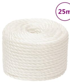 vidaXL Werktouw 14 mm 25 m polypropeen wit
