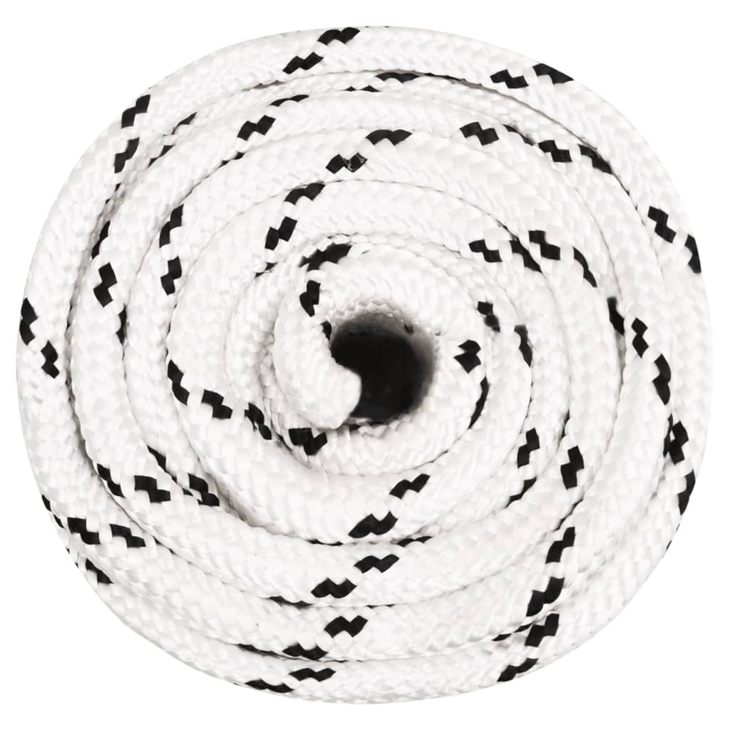 vidaXL Werktouw 16 mm 100 m polyester wit - Afbeelding 3