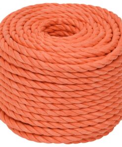 vidaXL Werktouw 16 mm 25 m polypropeen oranje