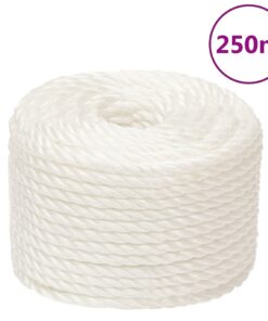 vidaXL Werktouw 16 mm 250 m polypropeen wit