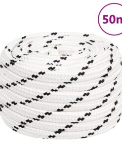 vidaXL Werktouw 18 mm 50 m polyester wit