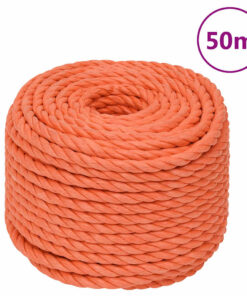 vidaXL Werktouw 24 mm 50 m polypropeen oranje