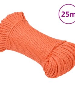 vidaXL Werktouw 3 mm 25 m polypropeen oranje