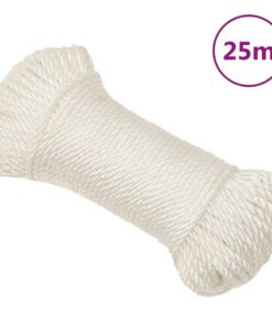 vidaXL Werktouw 3 mm 25 m polypropeen wit